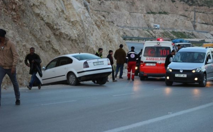 حادث سير سابق في مدينة نابلس - ارشيفية